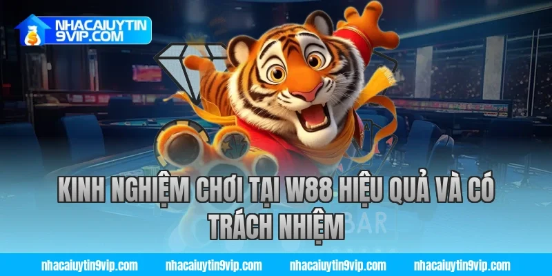 Kinh nghiệm chơi tại W88 hiệu quả và có trách nhiệm